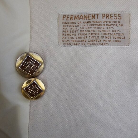 Jerold Jrs Vintage 60's Mod Double Breasted Lightweight Tan Trench Coat - Picture 8 of 8